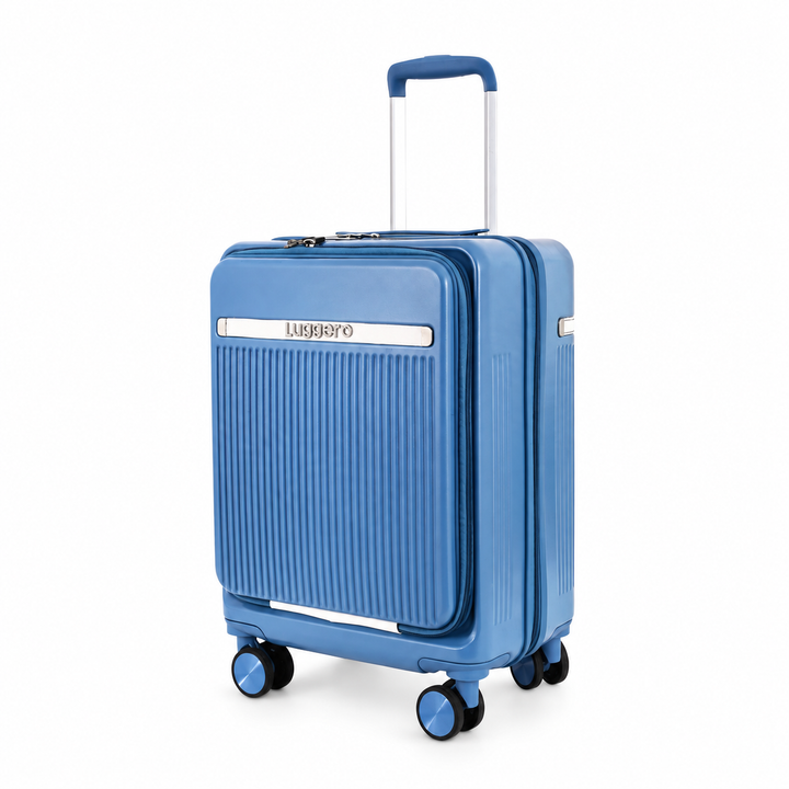 Capri Hard-Shell Cabin Trolley Bag in Blue