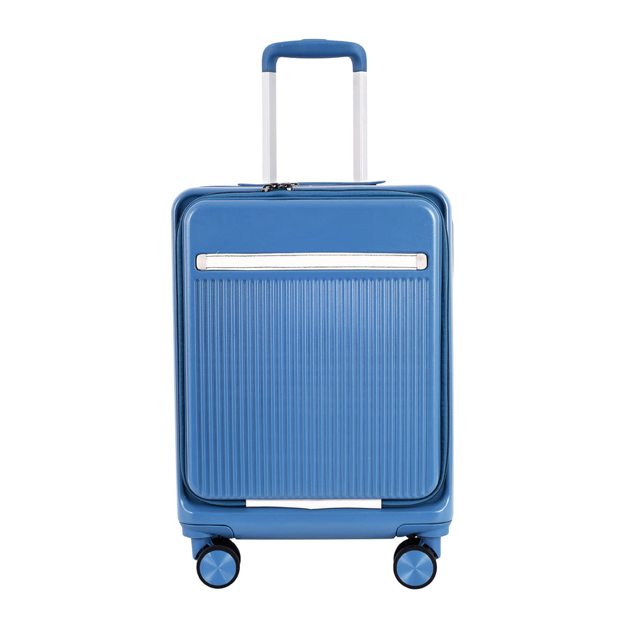 Capri Polycarbonate Hard Luggage — Blue