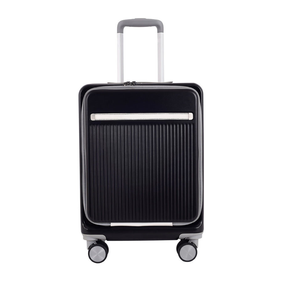 Capri Polycarbonate Hard Luggage — Black