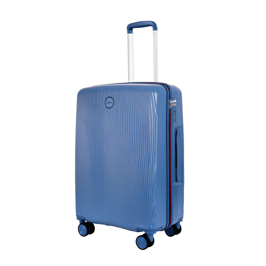 Aspen Polycarbonate Hard Luggage — Blue