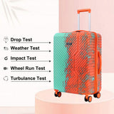 Tropical Orange Hard Trolley Bag