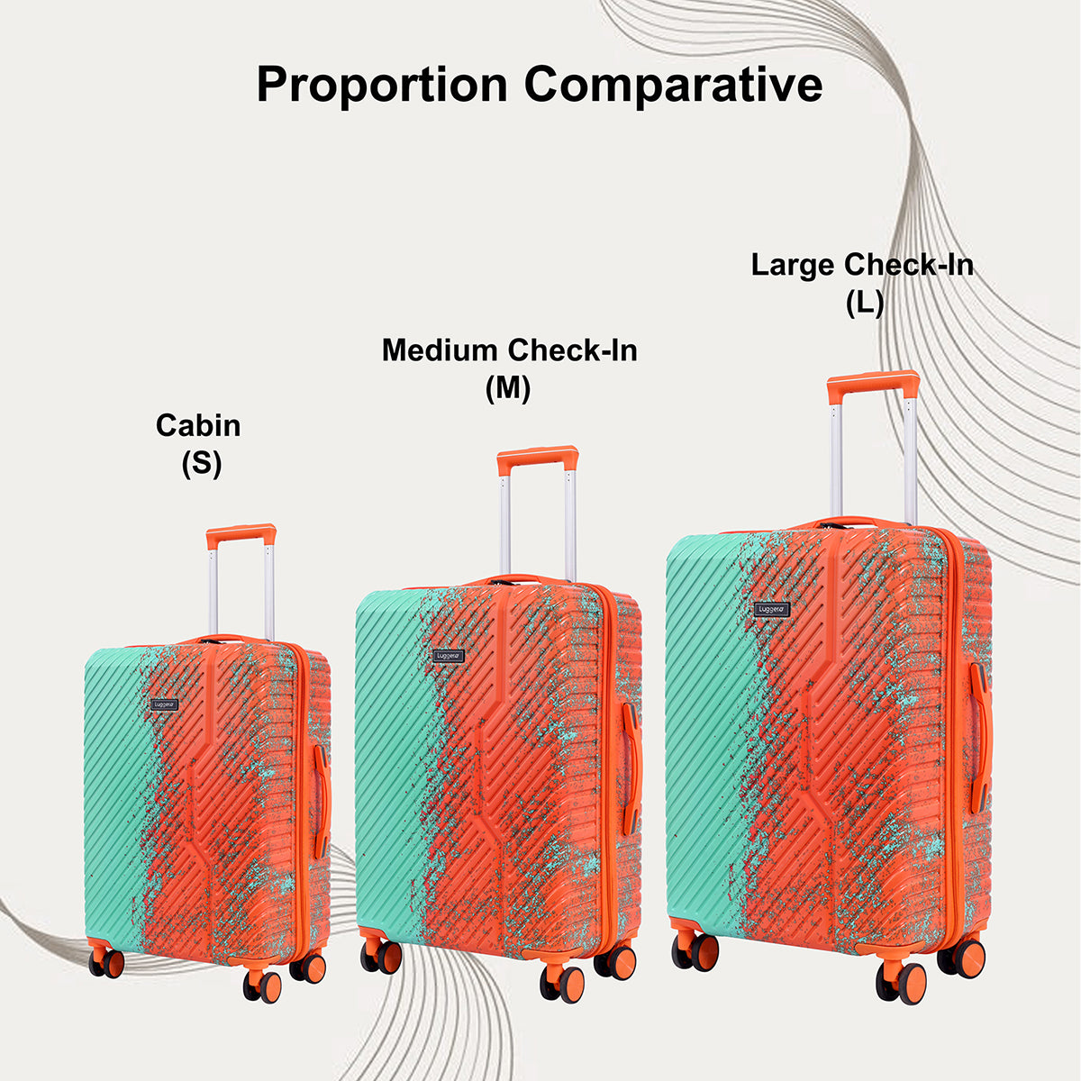 Tropical Orange Cabin, Medium & Large Set