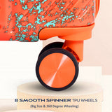 Tropical Orange Hard Trolley Bag