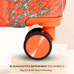 Tropical Orange Hard Trolley Bag