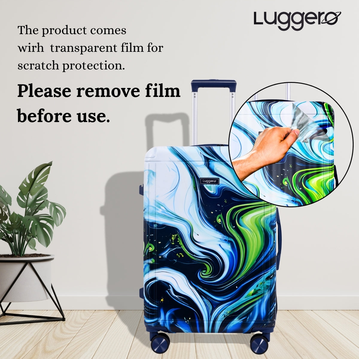 PRISM BLUE Light Weight & Durable Polycarbonate Hard Luggage