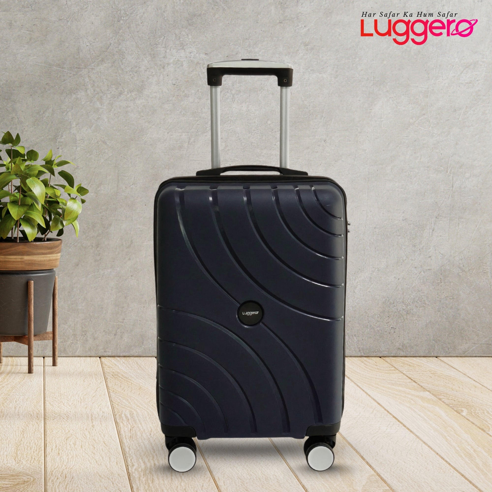 DILLI EXPRESS BLACK Light Weight & Durable Polypropylene Material Shell