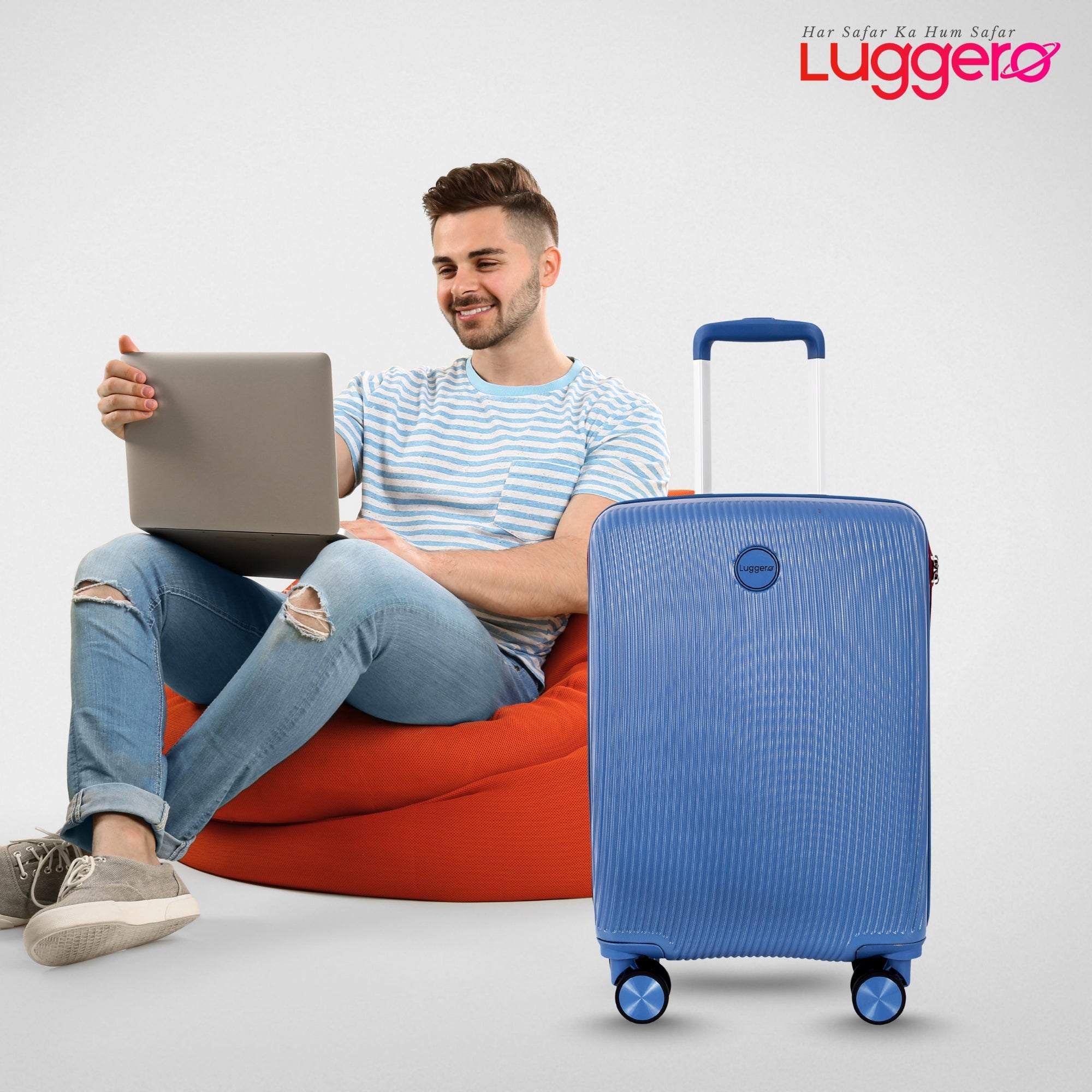 ASPEN BLUE Light Weight & Durable Polycarbonate Hard Luggage