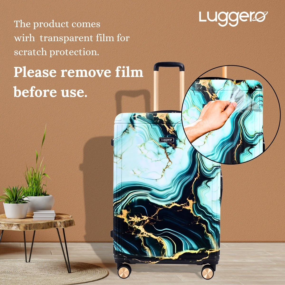 PRISM GOLD Light Weight & Durable Polycarbonate Hard Luggage