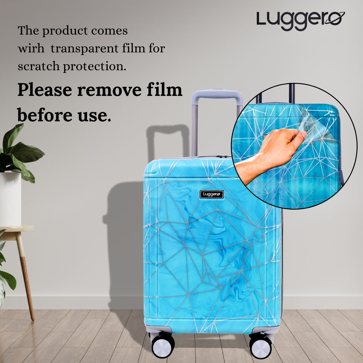 MAZE SEA GREEN Light Weight & Durable Polycarbonate Hard Luggage