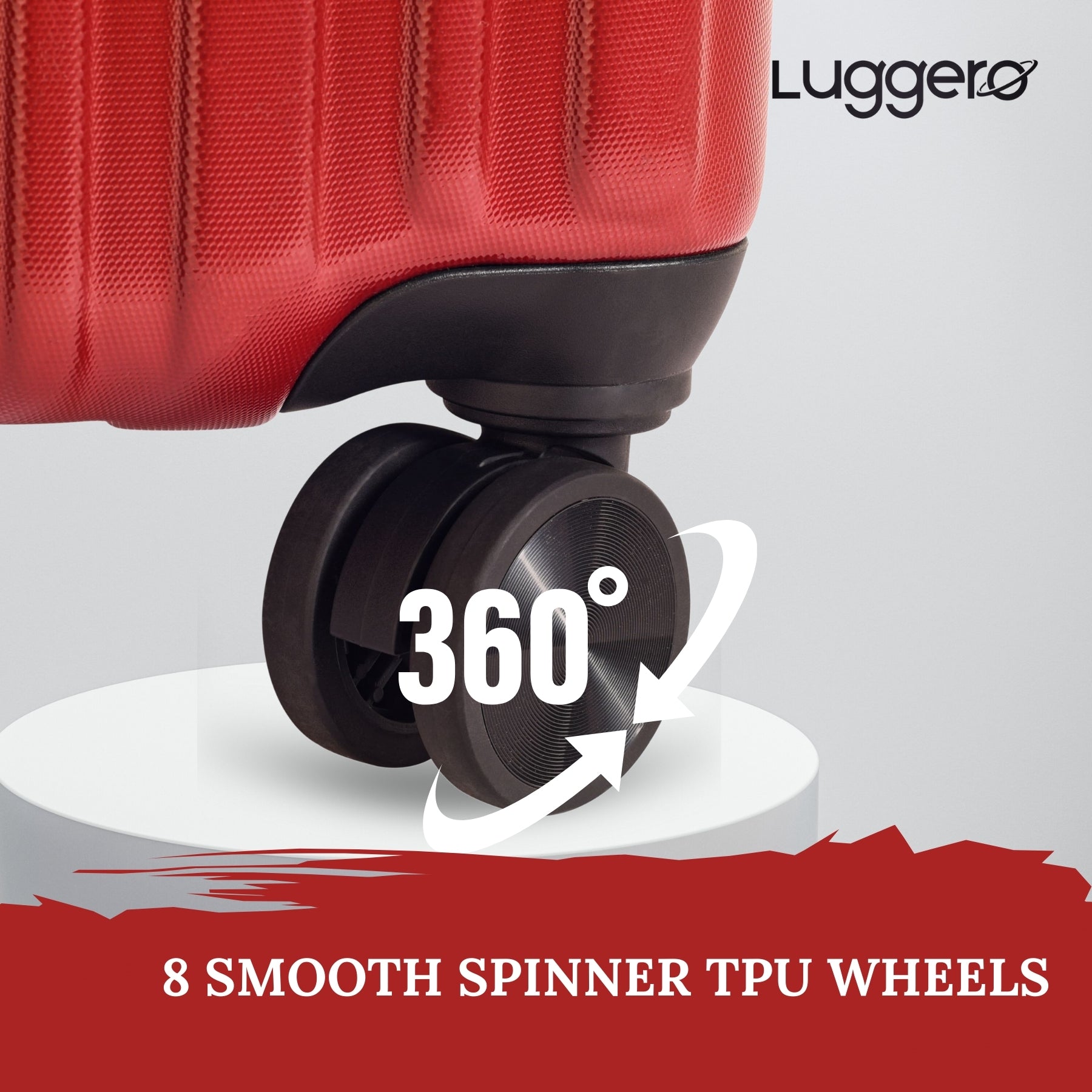 CLASSIC CHILLI RED Light Weight & Durable Polycarbonate Hard Luggage