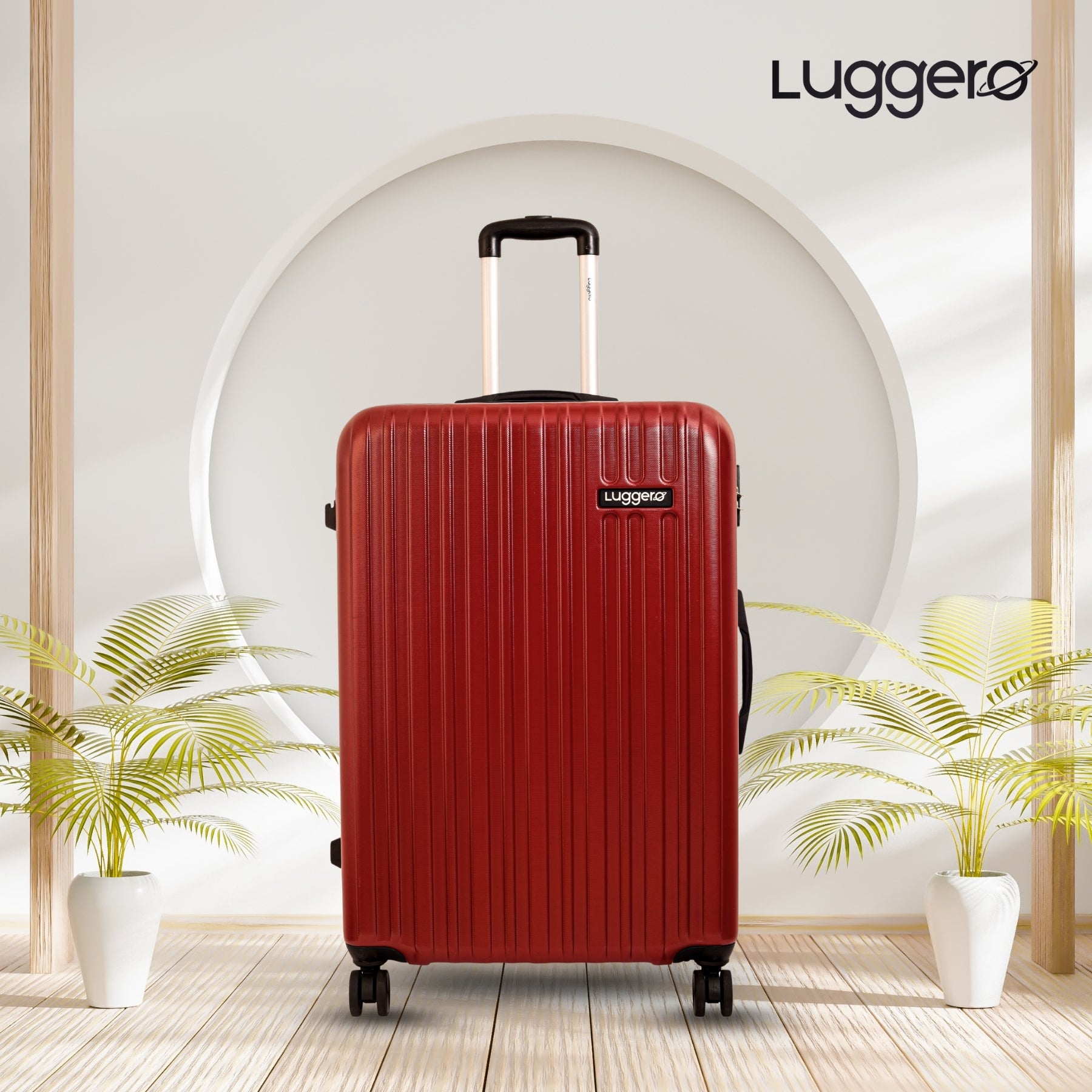 CLASSIC CHILLI RED Light Weight & Durable Polycarbonate Hard Luggage