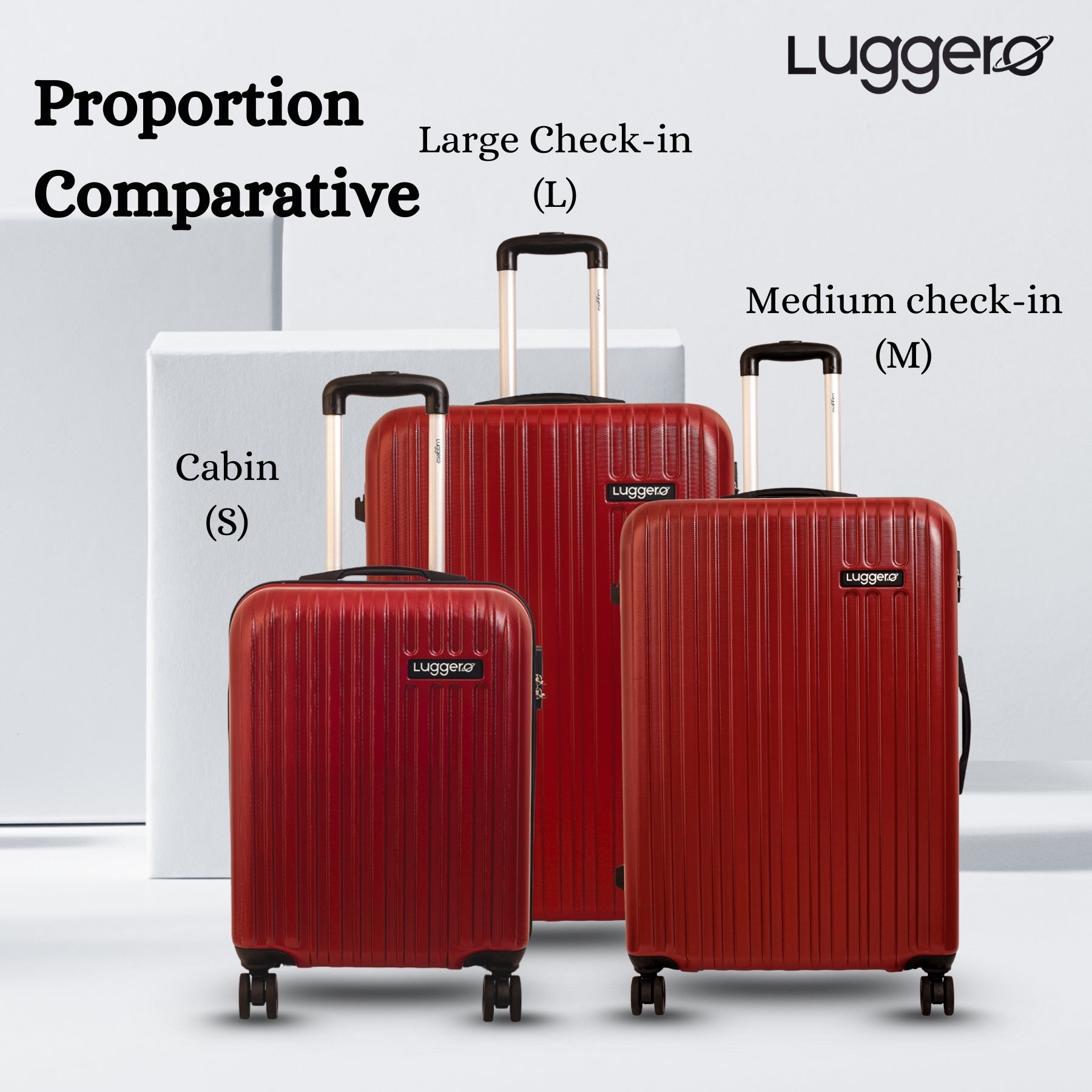 CLASSIC CHILLI RED Light Weight & Durable Polycarbonate Hard Luggage