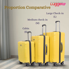CANDY YELLOW Light Weight & Durable Polycarbonate Hard Luggage