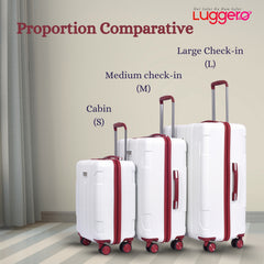 CANDY OFF WHITE Light Weight & Durable Polycarbonate Hard Luggage