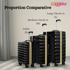 BONVOYAGE BLACK Light Weight & Durable Polycarbonate Hard Luggage