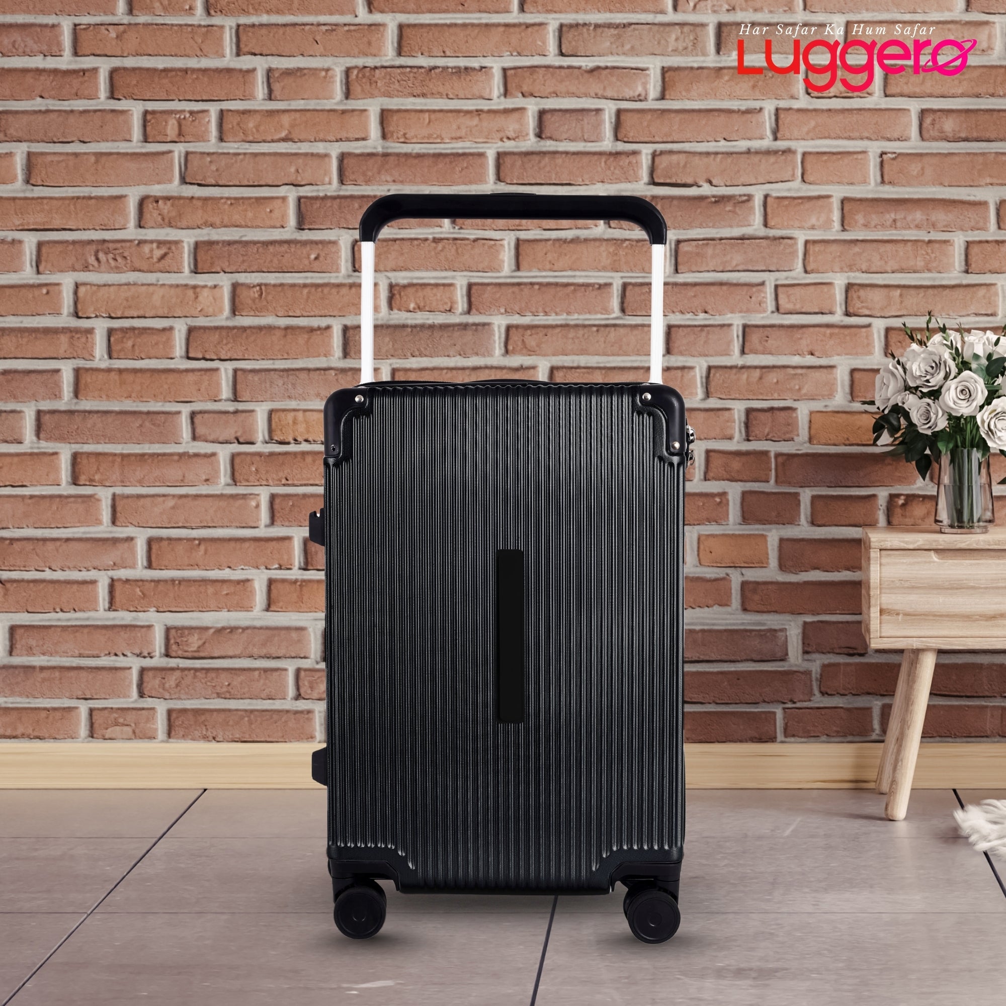 TUSCANY BLACK Light Weight & Durable Polycarbonate Hard Luggage