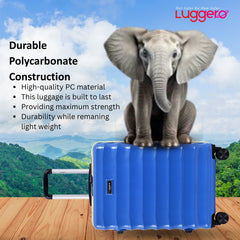 BONVOYAGE BLUE Light Weight & Durable Polycarbonate Hard Luggage