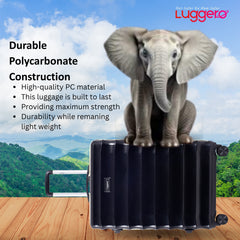 BONVOYAGE BLACK Light Weight & Durable Polycarbonate Hard Luggage