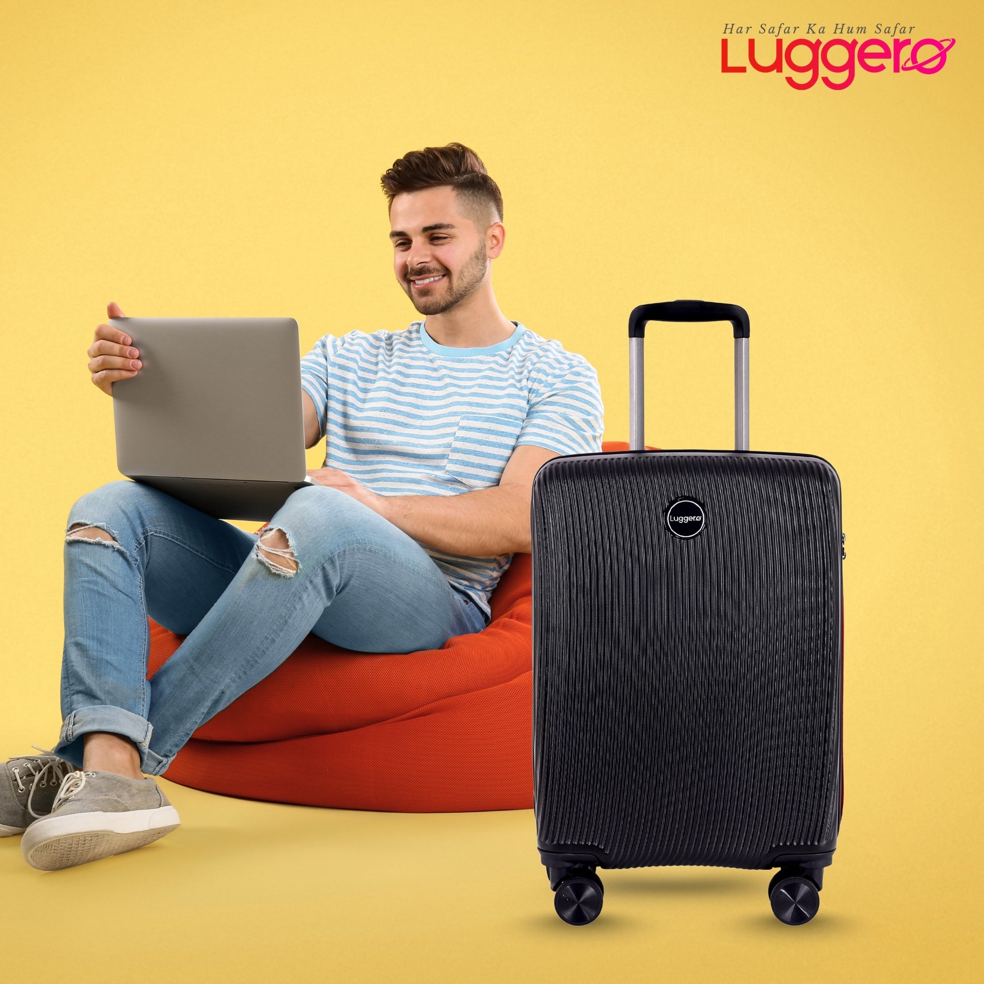 ASPEN BLACK Light Weight & Durable Polycarbonate Hard Luggage