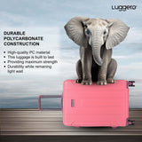 CANDY B PINK Light Weight & Durable Polycarbonate Hard Luggage