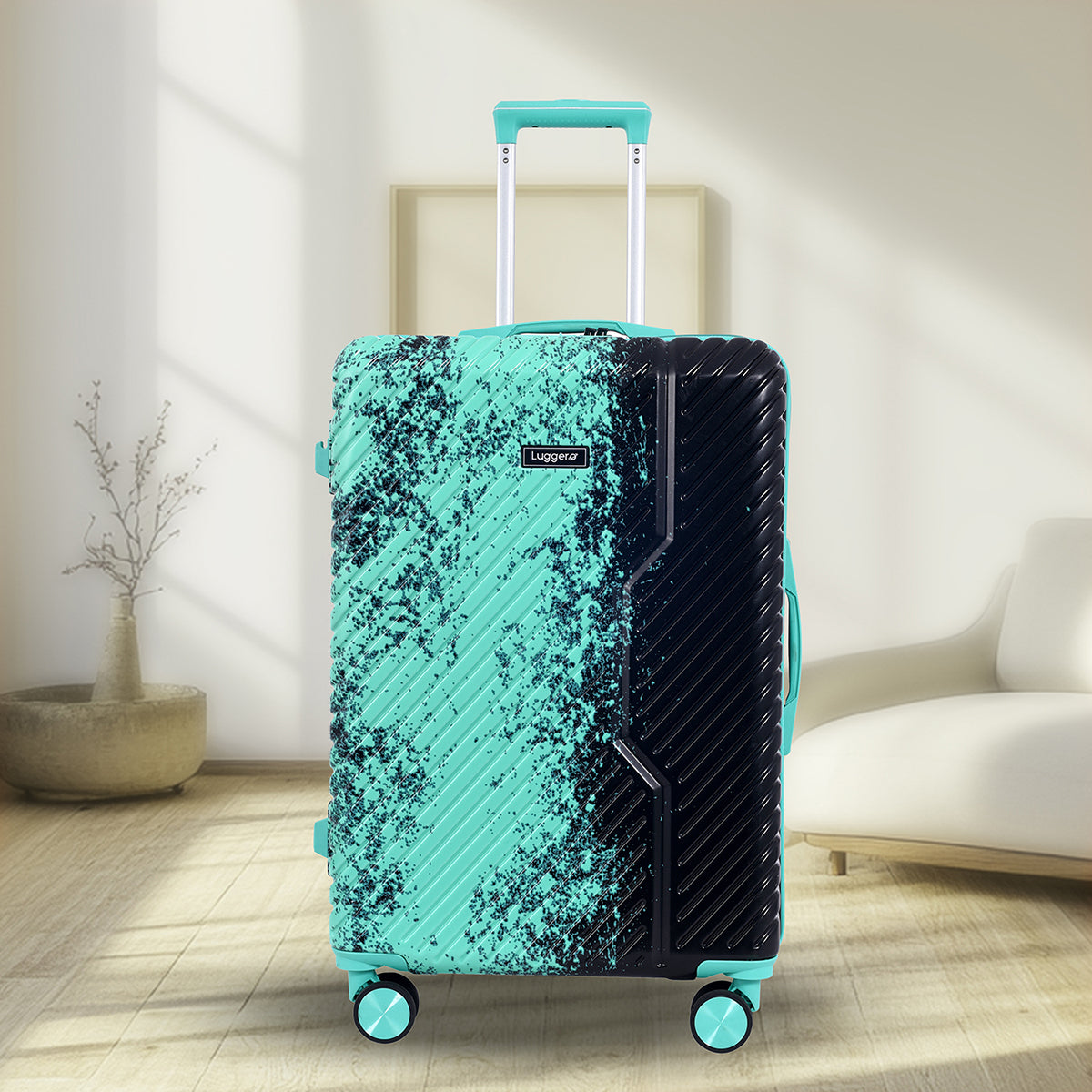 Tropical Green Hard Trolley Bag