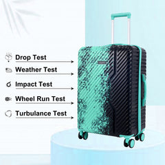 Tropical Green Hard Trolley Bag