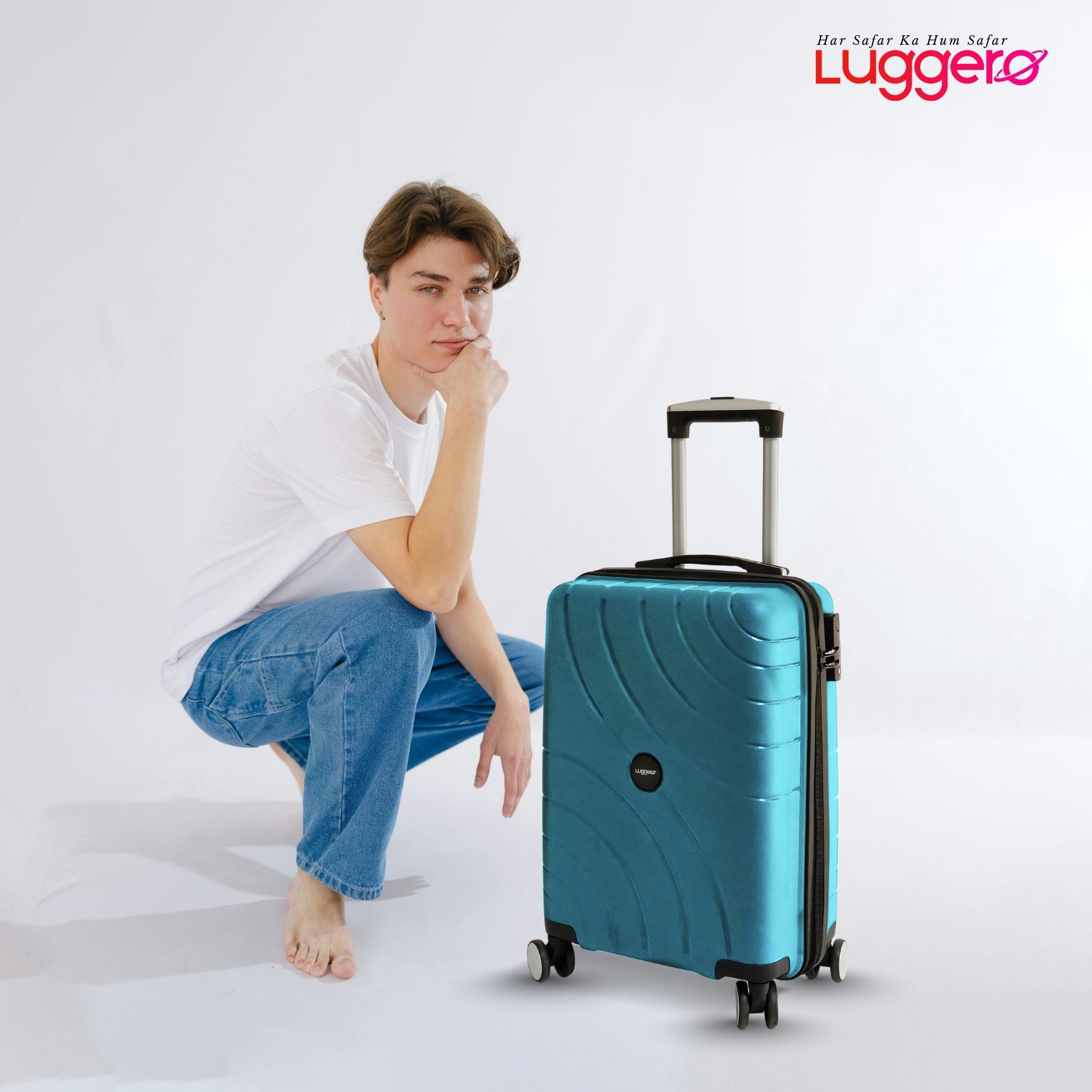 DILLI EXPRESS SKY BLUE Light Weight & Durable Polypropylene Material Shell