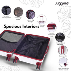 CANDY OFF WHITE Light Weight & Durable Polycarbonate Hard Luggage