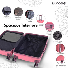 CANDY B PINK Light Weight & Durable Polycarbonate Hard Luggage