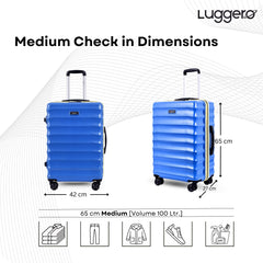 BONVOYAGE BLUE Light Weight & Durable Polycarbonate Hard Luggage