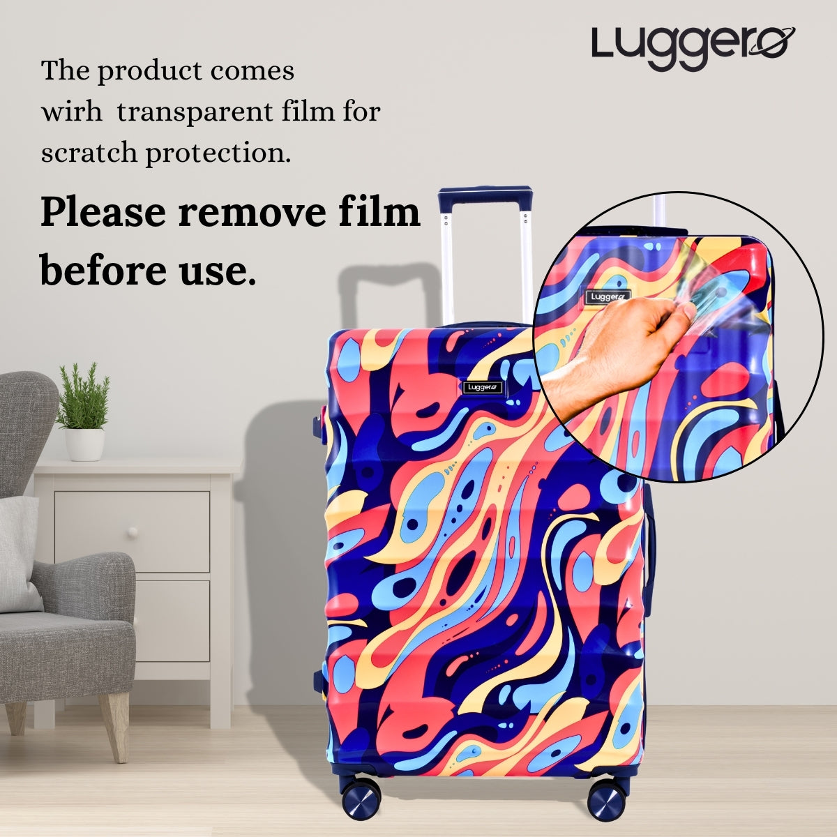 NEO BLUE Light Weight & Durable Polycarbonate Hard Luggage