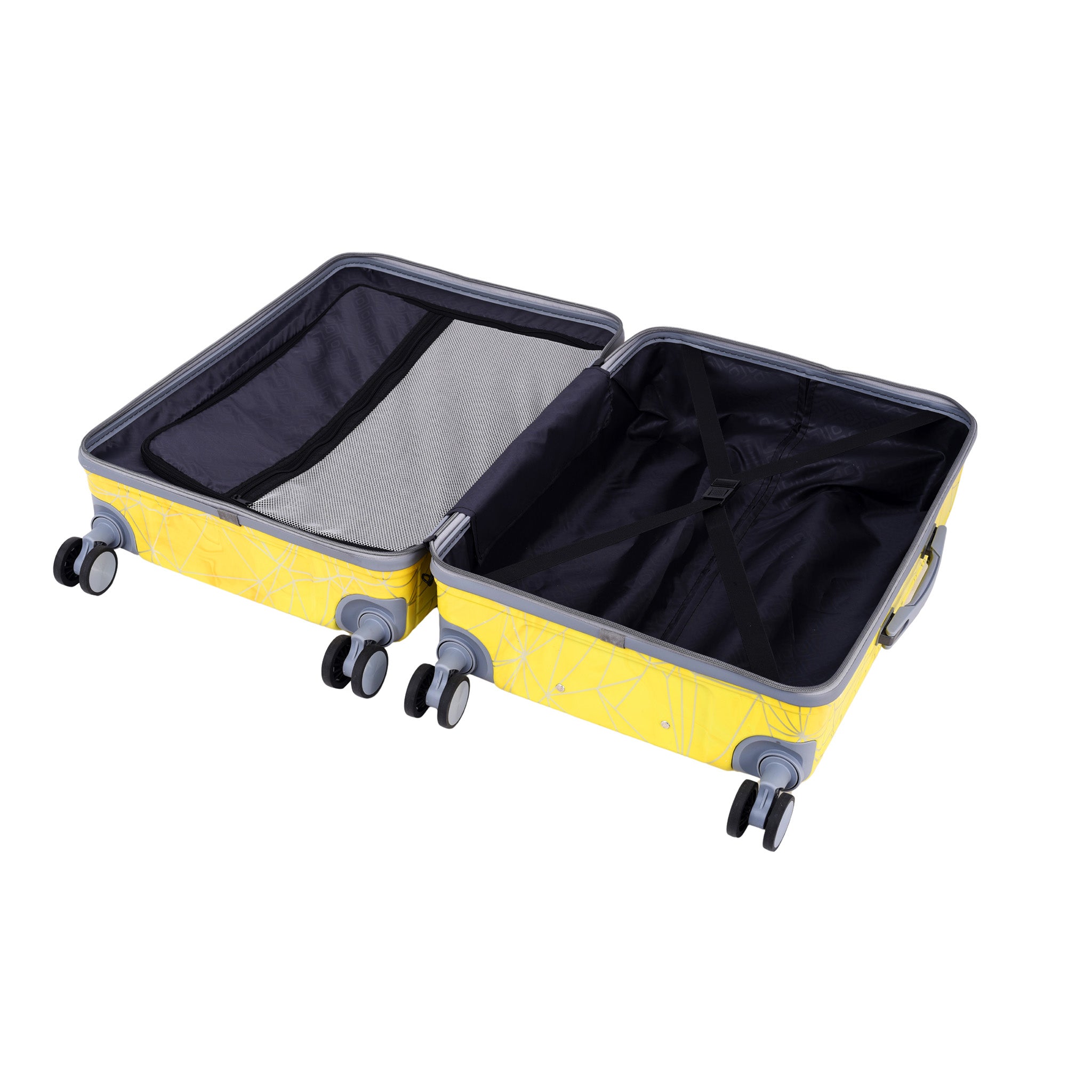 MAZE SEA YELLOW Light Weight & Durable Polycarbonate Hard Luggage