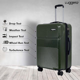 Amiggo Green Hard Trolley Bag