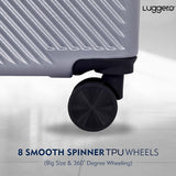 Amiggo Silver Hard Trolley Bag