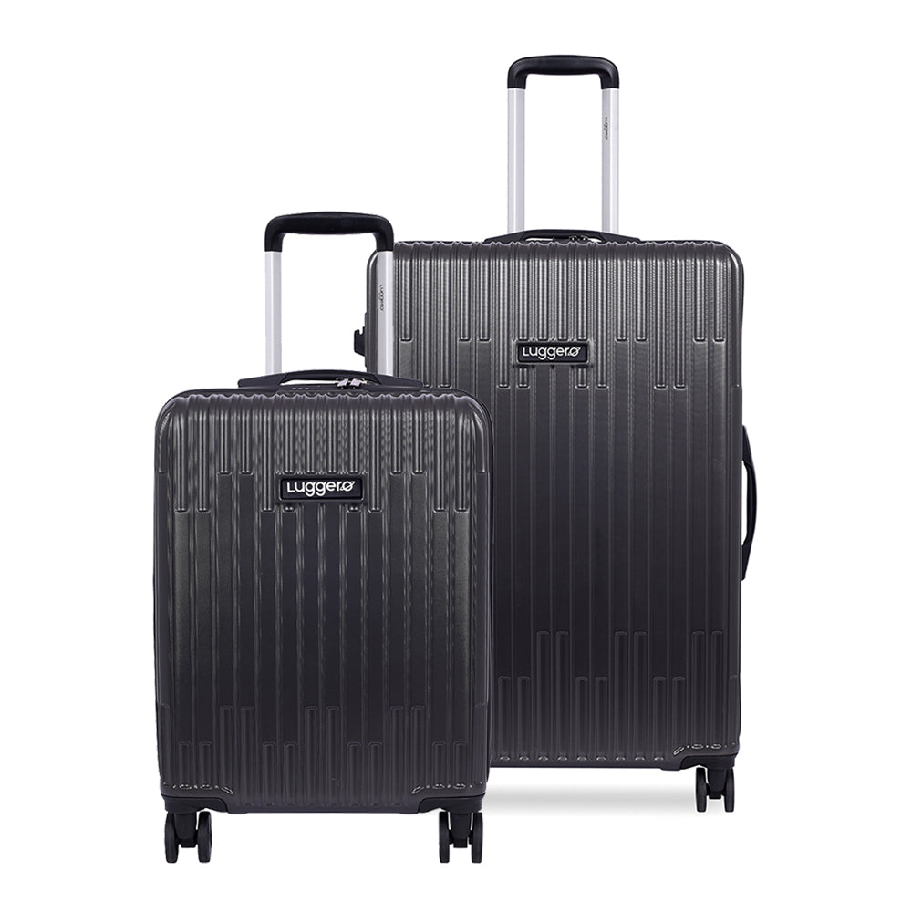 Aspire Dark Grey Light weight luggage - Cabin & Large