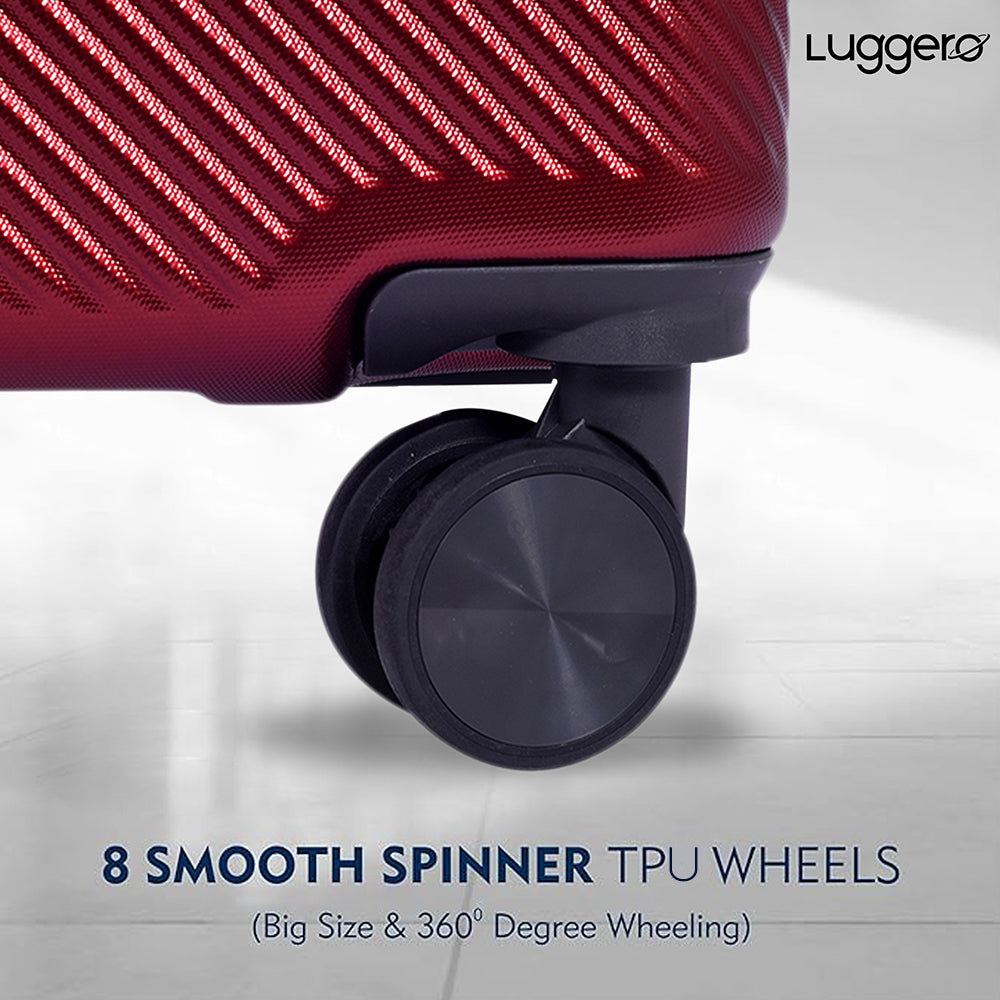 ASTRO DARK RED Light Weight & Durable Polycarbonate Hard Luggage