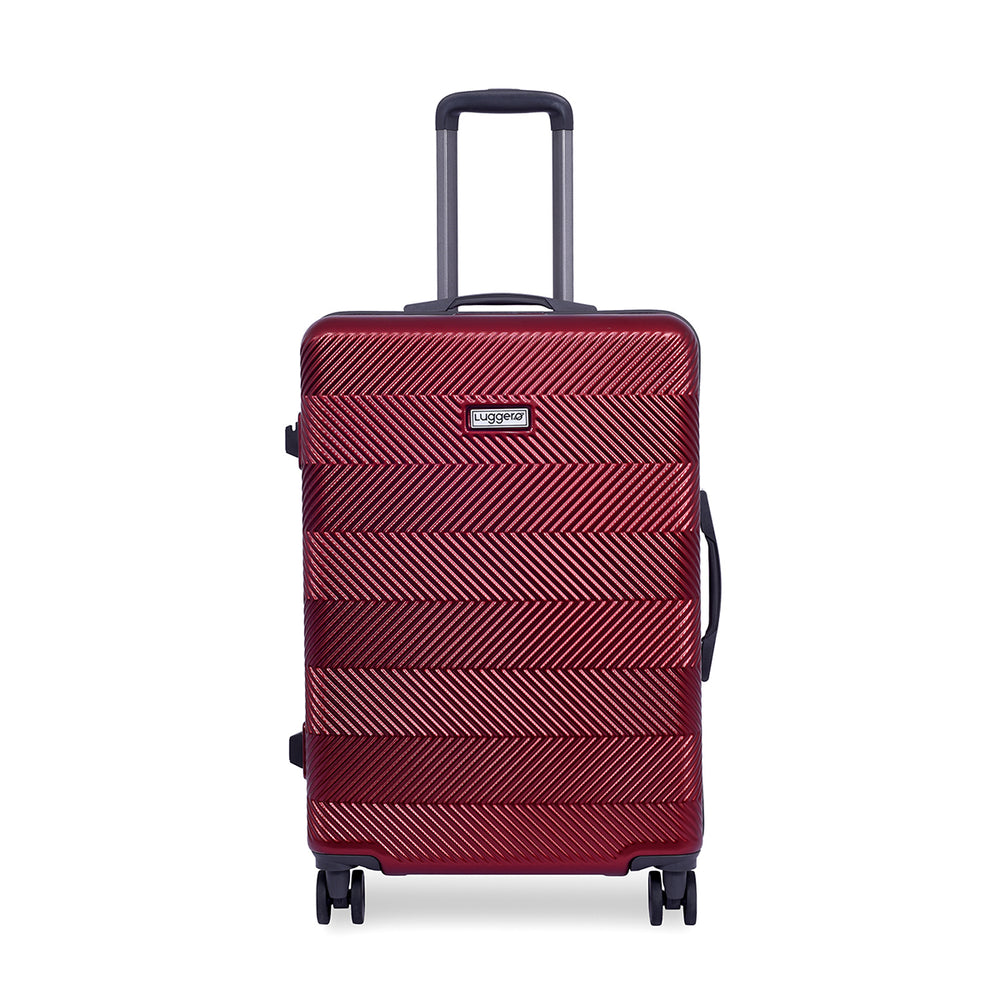 Astro Dark Red Hard-Shell Trolley Bag, medium size