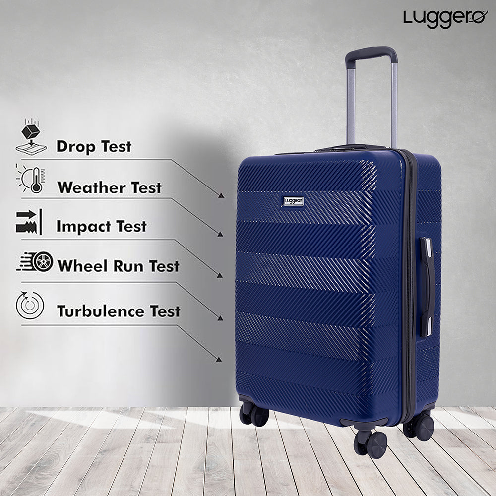 Luggero ASTRO Solid Light weight Luggage DEEP-BLUE