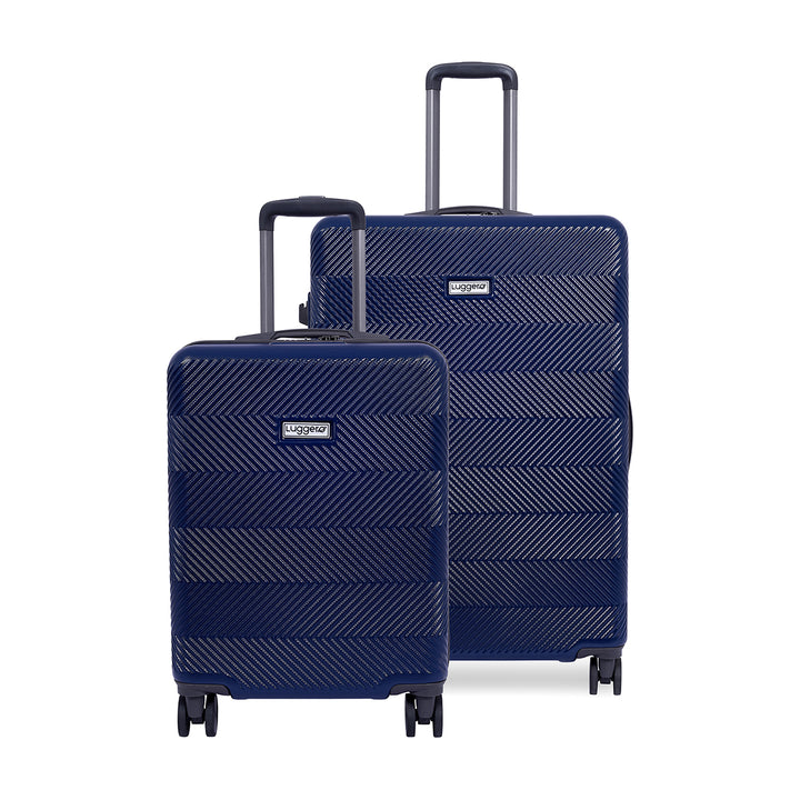 Luggero ASTRO Solid Light weight Luggage DEEP-BLUE-L+S