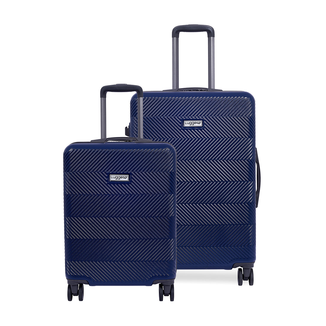 Luggero ASTRO Solid Light weight Luggage DEEP-BLUE-M+S