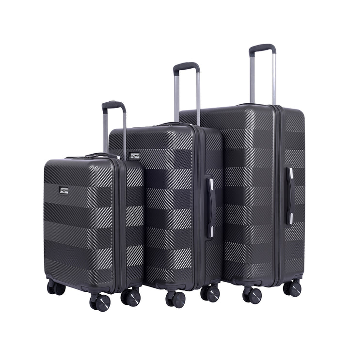 Luggero Astro Solid Light weight Luggage Grey-L+M+S