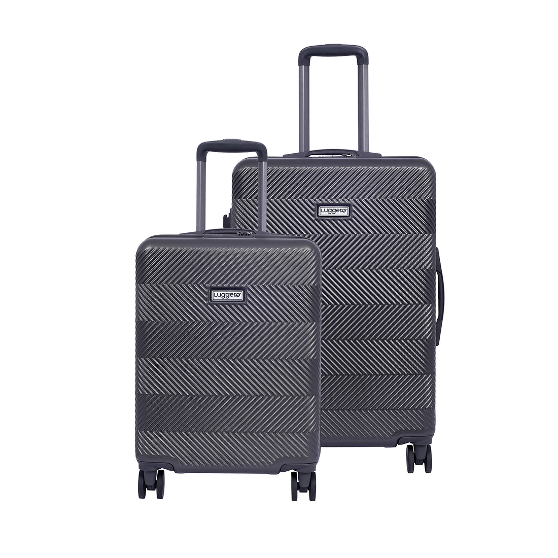 Luggero Astro Solid Light weight Luggage Grey-M+S