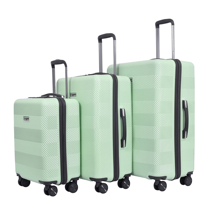 Luggero Astro Solid Light weight Luggage HSP- Green-L+M+S