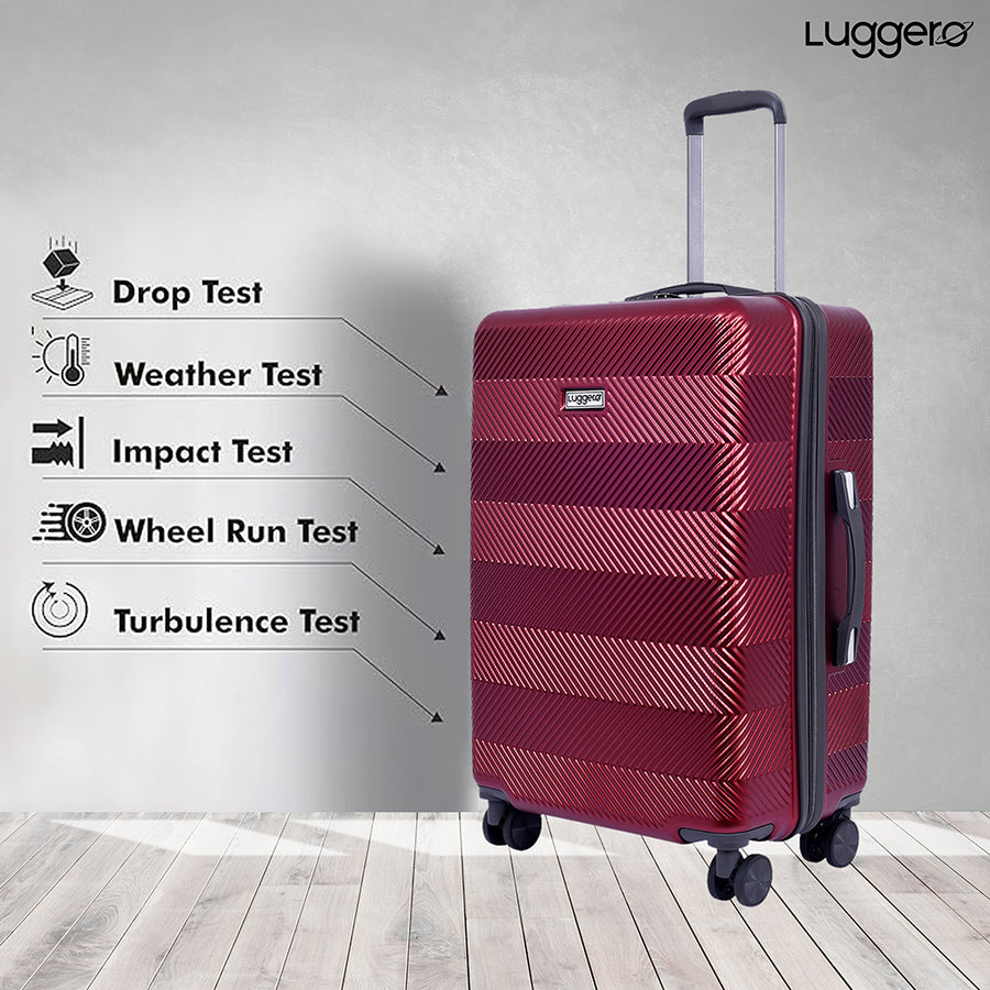 Astro Dark Red Hard-Shell Trolley Bag