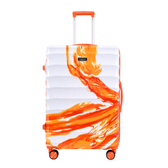 AURA ORANGE Light Weight & Durable Polycarbonate Hard Luggage