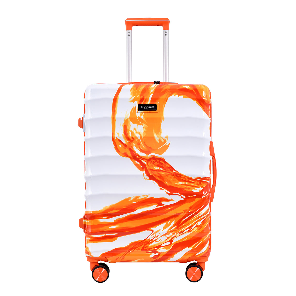 AURA ORANGE Light Weight & Durable Polycarbonate Hard Luggage