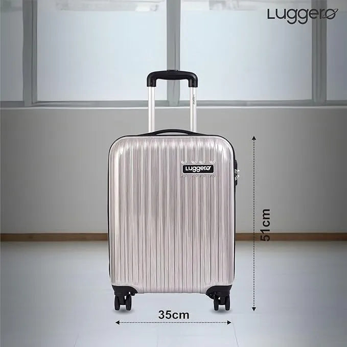 Luggero Film Classic Solid Light weight Luggage Silver