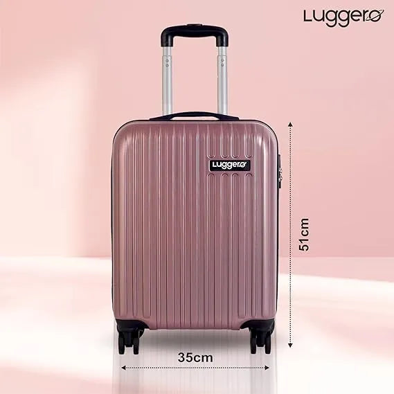 Luggero Classic Solid Light weight Luggage Rose Gold