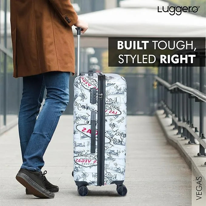 Luggero Classic Printed Light weight Luggage Vegas