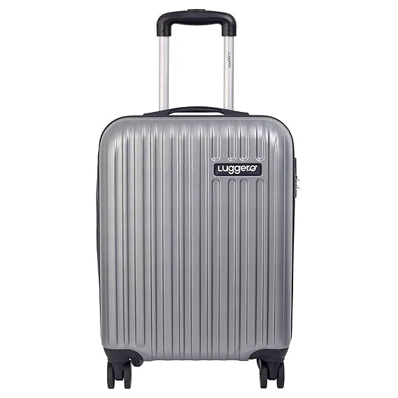 Luggero Classic Solid Light weight Luggage Silver